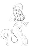  2015 anthro areola blush breasts cutie_mark equine female fluttershy_(mlp) friendship_is_magic lamia mammal monochrome my_little_pony navel nipples nude pegasus plain_background poprocks pussy reptile scalie sketch slit_pupils snake solo white_background wings 