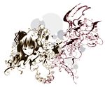  abstract bow commentary_request ff_gradient fujiwara_no_mokou gradient hair_bow highres moifactory portrait simple_background smile solo swirl touhou two-tone_background white 