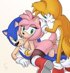  amy_rose blue_eyes canine female fox green_eyes group group_sex hedgehog male male/female/male mammal miles_prower penetration sex sonic_(series) sonic_the_hedgehog the_other_half threesome vaginal vaginal_penetration 