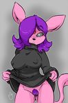  anthro breasts clothing eeveelution espeon female nintendo pcaduck pok&eacute;mon pussy solo video_games 