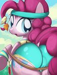  butt camel_toe clothed clothing equine female feral friendship_is_magic hair horse looking_back mammal my_little_pony pink_hair pinkie_pie_(mlp) sip_i.a. solo tight_clothing 