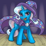  2015 equine female feral friendship_is_magic horn karol_pawlinski mammal my_little_pony open_mouth smile solo trixie_(mlp) unicorn 