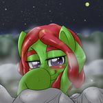  2015 behind-space blush cute earth_pony equine female feral friendship_is_magic horse mammal my_little_pony pony smile solo tree_hugger_(mlp) 