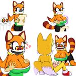  big_breasts boo_(sonic) breast_expansion breasts canine fox icking mammal marine_the_raccoon miles_prower multi_penis penis possession raccoon sonic_(series) 