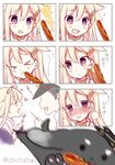  &gt;_&lt; 1girl 3koma :3 :d ^_^ admiral_(kantai_collection) animalization artist_name black_gloves black_hair black_ribbon black_serafuku blonde_hair blush chika_(toumei_kousoku) closed_eyes comic fingerless_gloves food fourth_wall gloves gradient_hair hair_flaps hair_ornament hair_ribbon hairclip happy hat heart hot_dog kantai_collection long_hair looking_to_the_side messy_hair military military_uniform multicolored_hair multiple_girls naval_uniform nose_blush open_mouth peaked_cap red_eyes remodel_(kantai_collection) ribbon sad scarf school_uniform serafuku sexually_suggestive short_sleeves smile straight_hair tears tokitsukaze_(kantai_collection) translated twitter_username uniform yuudachi_(kantai_collection) 