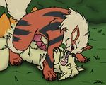  animal_genitalia arcanine canine_penis feral frottage licking male male/male mane ninetales nintendo penis pok&eacute;mon sex tongue tongue_out video_games zaigane 