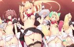  apron ass blazblue blonde_hair bow breasts brown_eyes brown_hair celica_a_mercury censored daiaru green_eyes lambda-11 long_hair maid_headdress medium_breasts multiple_girls nipples noel_vermillion object_insertion platinum_the_trinity pussy rachel_alucard red_bow red_eyes red_hair revealing_clothes short_hair skirt small_breasts thighhighs tsubaki_yayoi vaginal vaginal_object_insertion vibrator vibrator_in_thighhighs waist_apron 