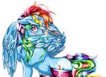 2015 absurd_res alpha_channel blush cute equine female feral friendship_is_magic halfdeathshadow hi_res mammal my_little_pony pegasus rainbow_dash_(mlp) solo wings 