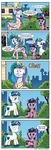  2015 absurd_res bag brother brother_and_sister comic crown cutie_mark danielsplatter equine eyes_closed female flower friendship_is_magic gold_(metal) hair hi_res horn long_hair mammal multicolored_hair my_little_pony necklace outside plant princess_celestia_(mlp) purple_eyes purple_hair shining_armor_(mlp) sibling sister twilight_sparkle_(mlp) unicorn winged_unicorn wings young 