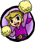  animated animated_gif blonde_hair link looking_at_viewer purple_link the_legend_of_zelda toon_link 