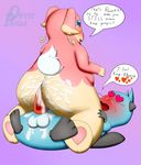  anal anal_penetration audino balls blush butt chubby cum dewott excessive_cum female leemur_o_fluff_(artist) male male/female nintendo penetration penis pok&eacute;mon sex video_games 