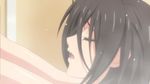  1girl animated animated_gif black_hair hasegawa_chisato long_hair moaning saliva sexually_suggestive shinmai_maou_no_testament solo wet 