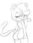  2015 anthro big_butt bottomless breasts butt cat clothed clothing feline female half-dressed hearlesssoul hershey_the_cat mammal solo sonic_(series) 