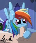  69 anon balls caliginousmane equine erection fellatio female feral friendship_is_magic human male mammal my_little_pony oral pegasus penis rainbow_dash_(mlp) sex wings 