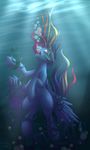  2015 drowning equine falleninthedark female feral friendship_is_magic mammal my_little_pony pegasus rainbow_dash_(mlp) solo stuck underwater water wings 