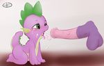  animal_genitalia atrolux balls cub disembodied_penis dragon duo equine friendship_is_magic horse horsecock male male/male mammal my_little_pony oral penis sleufoot spike_(mlp) young 