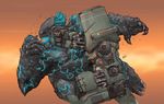  fight kaiju machine mechanical monster pacific_rim plain_background robot 