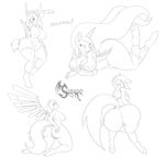  2015 anthro anthrofied breasts butt equine female friendship_is_magic hair horn long_hair mammal my_little_pony princess_celestia_(mlp) pussy suirano winged_unicorn wings 
