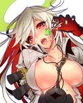  :o ahoge albino ankh areola_slip areolae arm_behind_back arm_strap bangs between_breasts black_gloves blush bodysuit breasts breasts_apart buckle candy center_opening cleavage colored_eyelashes covered_nipples food gloves guilty_gear guilty_gear_xrd hair_between_eyes halo head_tilt holding jack-o'_valentine jewelry large_breasts lollipop long_hair looking_at_viewer multicolored_hair necklace no_bra open_clothes open_mouth oro_(sumakaita) outline parted_bangs puffy_nipples red_eyes red_gloves red_hair saliva saliva_trail sexually_suggestive solo star strap strap_cleavage sweat swept_bangs transparent_background two-tone_hair upper_body very_long_hair white_hair 