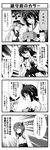  cat comic commentary_request emphasis_lines first_aid_kit fusou_(kantai_collection) greyscale hibiki_(kantai_collection) kantai_collection long_hair monochrome multiple_girls taihou_(kantai_collection) teruui translated yamashiro_(kantai_collection) 