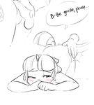  anthro anthrofied balls blush duo english_text equine erection fan_character female glo-in-the-dark half-closed_eyes horn horse hot_dogging humanoid_penis looking_back male male/female mammal monochrome my_little_pony nude penis plain_background pony pussy spanking text white_background 