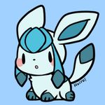  ambiguous_gender cub cute eeveelution feral glaceon huiro looking_at_viewer nintendo pok&eacute;mon solo video_games young 