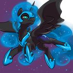  2015 equine female feral friendship_is_magic horn karol_pawlinski mammal my_little_pony nightmare_moon_(mlp) smile solo winged_unicorn wings 