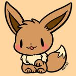  ambiguous_gender cub cute eevee feral huiro nintendo pok&eacute;mon solo video_games young 