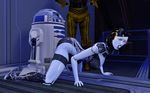  all_fours animated c3po droid edi from_behind mass_effect r2d2 star_wars video_games 