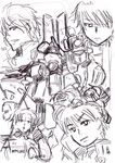  armored_core boy everyone female from_software girl glasses group mecha white_glint 
