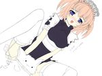  animal armored_core blush collar female from_software girl maid maid_outfit orange_hair short_hair 