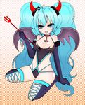  aqua_eyes aqua_hair bad_id bad_pixiv_id bat_wings breasts cameltoe cleavage demon_girl elbow_gloves fang gloves hatsune_miku horns long_hair medium_breasts pitchfork sakagemiken5 solo thighhighs twintails vocaloid wings 