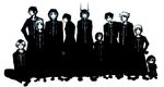  6+boys black_coat_(kingdom_hearts) butz_klauser cecil_harvey cloud_strife cosplay ddff dissidia_final_fantasy everyone final_fantasy final_fantasy_i final_fantasy_ii final_fantasy_iii final_fantasy_iv final_fantasy_ix final_fantasy_v final_fantasy_vi final_fantasy_vii final_fantasy_viii final_fantasy_x final_fantasy_xi frioniel greyscale hood horns kingdom_hearts monochrome multiple_boys onion_knight organization_xiii parody shantotto squall_leonhart tidus tina_branford warrior_of_light zidane_tribal 