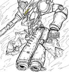  armored_core armored_core:_for_answer from_software gun mecha shotgun weapon 