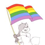  ambiguous_gender canine flag gay_pride kiyochii mammal rainbow 