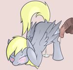  after_sex animal_genitalia balls blonde_hair blush cum cum_in_pussy cum_inside cum_on_ground cum_string cutie_mark derpy_hooves_(mlp) disembodied_penis duo equine eyes_closed female friendship_is_magic fur grey_background grey_fur hair half-erect horse horsecock horseface male male/female mammal my_little_pony penis plain_background pony wings 