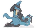  3_toes ambiguous_gender female foot_fetish foot_lick licking lucario nintendo pok&eacute;mon pussy riolu toes tongue tongue_out unknown_artist video_games 