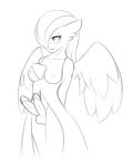  angel azula_voir&eacute;e balls blush breasts dickgirl exposed_breasts gardevoir humanoid_penis intersex monochrome multi_penis nintendo penis pok&eacute;mon pok&eacute;mon_(species) sketch solo streetdragon95 video_games wings 