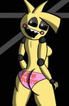  animatronic anthro black_eyes clothing female five_nights_at_freddy&#039;s five_nights_at_freddy&#039;s_2 machine mechanical open_mouth panties robot solo text themann_(artist) toy_chica_(fnaf) underwear video_games 