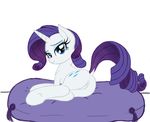  anus blue_eyes butt cutie_mark dock equine female feral friendship_is_magic hair horn lemonscent looking_at_viewer looking_back lying mammal my_little_pony on_side plain_background purple_hair pussy raised_tail rarity_(mlp) smile solo unicorn white_background 