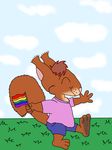  collored cub gay_pride happy invalid_tag male male/male mammal pride proud rodent sketch squirrel young 
