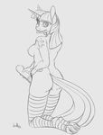  2015 animal_genitalia anthro anthrofied breasts butt clothing dickgirl equine friendship_is_magic hair hobbsmeerkat hooves horn horsecock intersex kneeling legwear long_hair looking_at_viewer mammal my_little_pony penis solo striped_legwear stripes tongue tongue_out twilight_sparkle_(mlp) winged_unicorn wings 