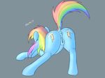  007delta animal_genitalia anus butt equine female friendship_is_magic horse mammal my_little_pony pony presenting presenting_hindquarters pussy rainbow_dash_(mlp) 