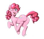  2015 butt earth_pony equine female feral friendship_is_magic horse i_am_nude mammal my_little_pony pinkie_pie_(mlp) pony smile solo 