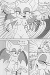  bat breasts female karate_akabon mammal pussy rouge_the_bat sex_toy sonic_(series) 