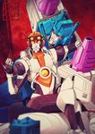  coralus gradient gradient_background highres mecha multiple_boys needle no_humans overlord_(transformers) robot science_fiction transformers trepan yaoi 