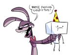  birthday_boy_blam bonnie_(fnaf) child duo five_nights_at_freddy&#039;s herny lagomorph male mammal one_night_at_flumpty&#039;s rabbit video_games young 