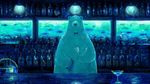  bar bartender basket bear blue bottle bow bowtie cup drinking_glass fish fish_tank holding lamp looking_at_viewer md5_mismatch no_humans nomiya_(no_38) original polar_bear standing 