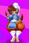  big_breasts big_butt boots breasts butt capcom cat chun_li clothing costume feline female footwear kirbot12 mammal monster_hunter palico street_fighter thick_thighs video_games wide_hips 