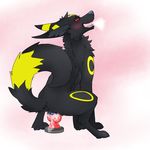  animal_genitalia blush canine canine_pussy dildo dildo_sitting dripping eeveelution ennismore female feral insertion knot knotted_dildo mammal masturbation nintendo open_mouth panting penetration pok&eacute;mon pussy pussy_juice sex_toy solo umbreon video_games 